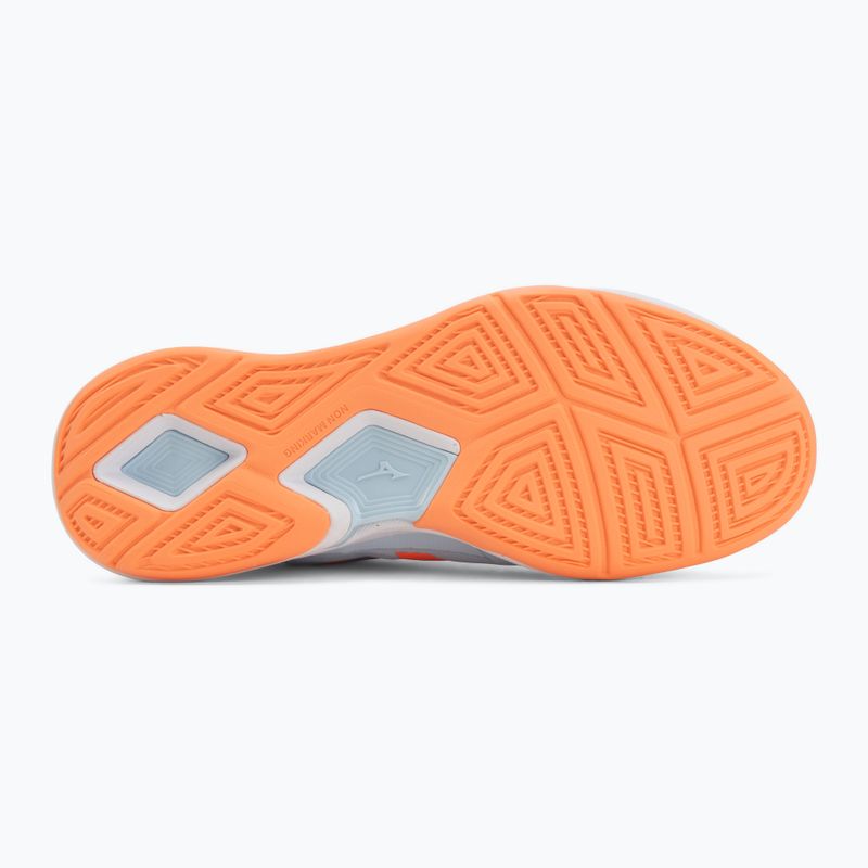 Încălțăminte de handbal pentru femei Mizuno Wave Stealth Elite blue finch/white 4
