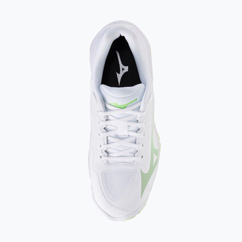 Încălțăminte de volei pentru femei Mizuno Wave Lightning Pro white/aqua gray/ambrosia 5