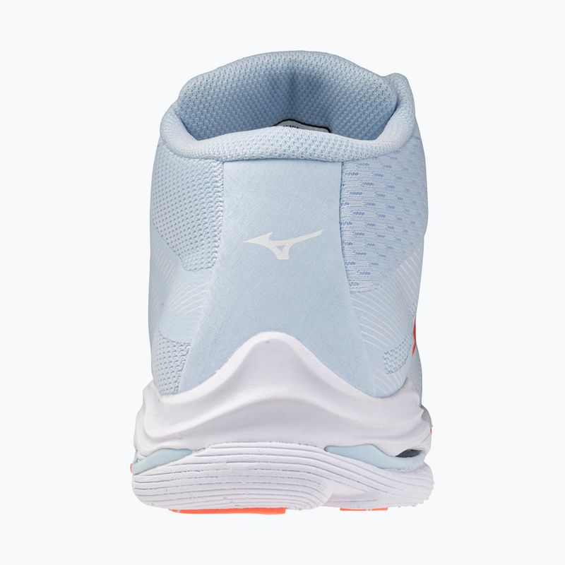 Încălțăminte de volei pentru femei Mizuno Wave Lightning Pro Mid blue finch/lava orange/flamingo coral 3
