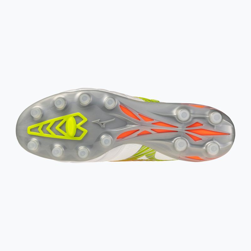 Încălțăminte de fotbal Mizuno Morelia Neo V β Japan FG white/lava orange/evening primrose 2