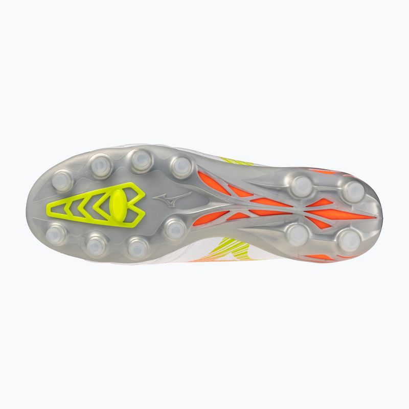 Încălțăminte de fotbal Mizuno Morelia Neo V β Pro FG white/lava orange/evening primrose 2