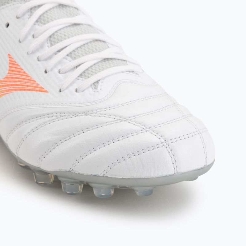Încălțăminte de fotbal Mizuno Morelia Neo V β Pro AG white/lava orange/evening primrose 7