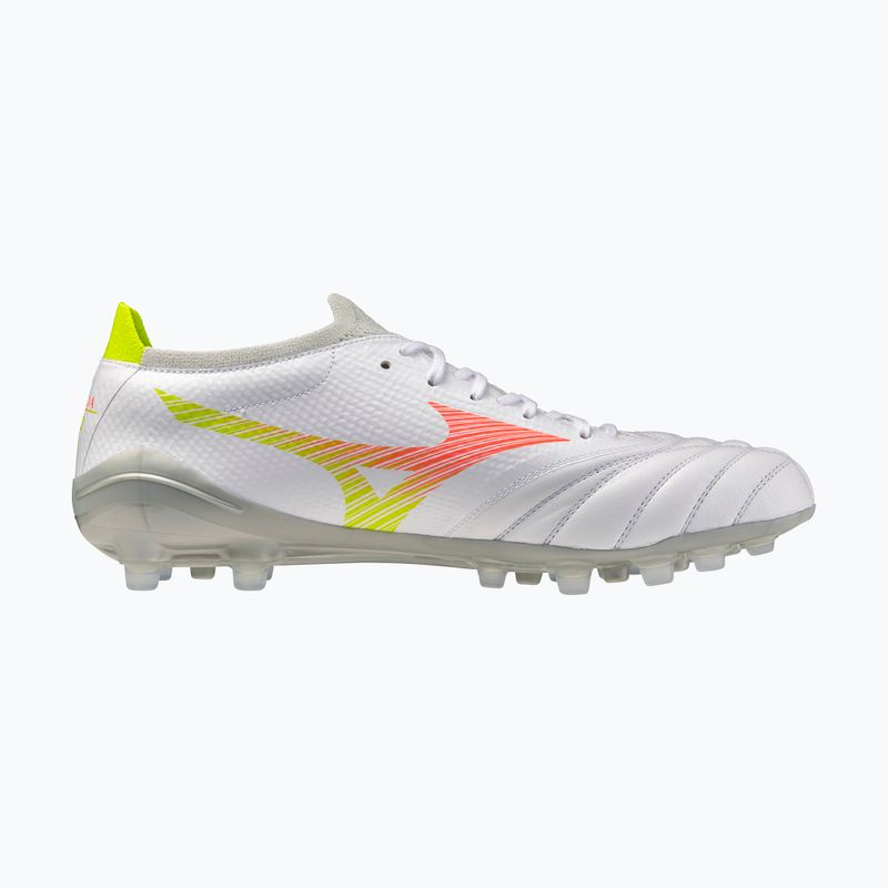 Încălțăminte de fotbal Mizuno Morelia Neo V β Pro AG white/lava orange/evening primrose 2