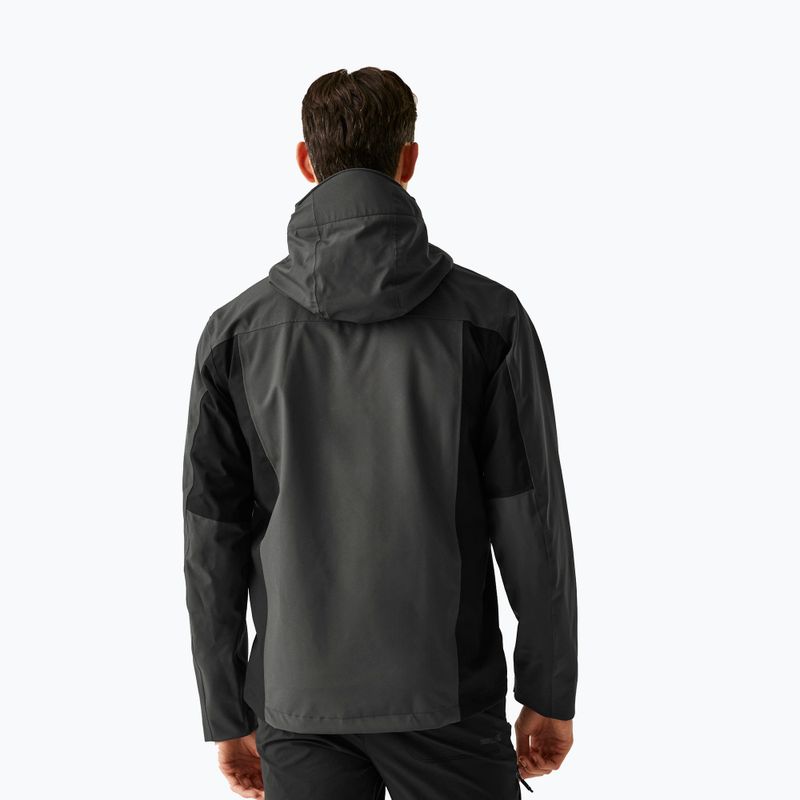 Geacă softshell pentru bărbați REGATTA Birchdale II ash/black 3