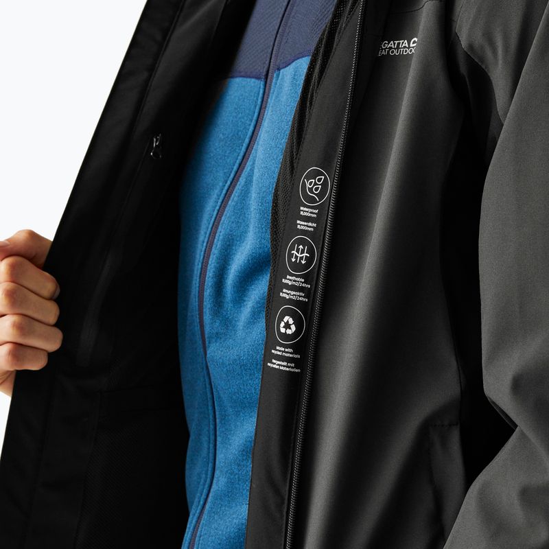 Geacă softshell pentru bărbați REGATTA Birchdale II ash/black 7