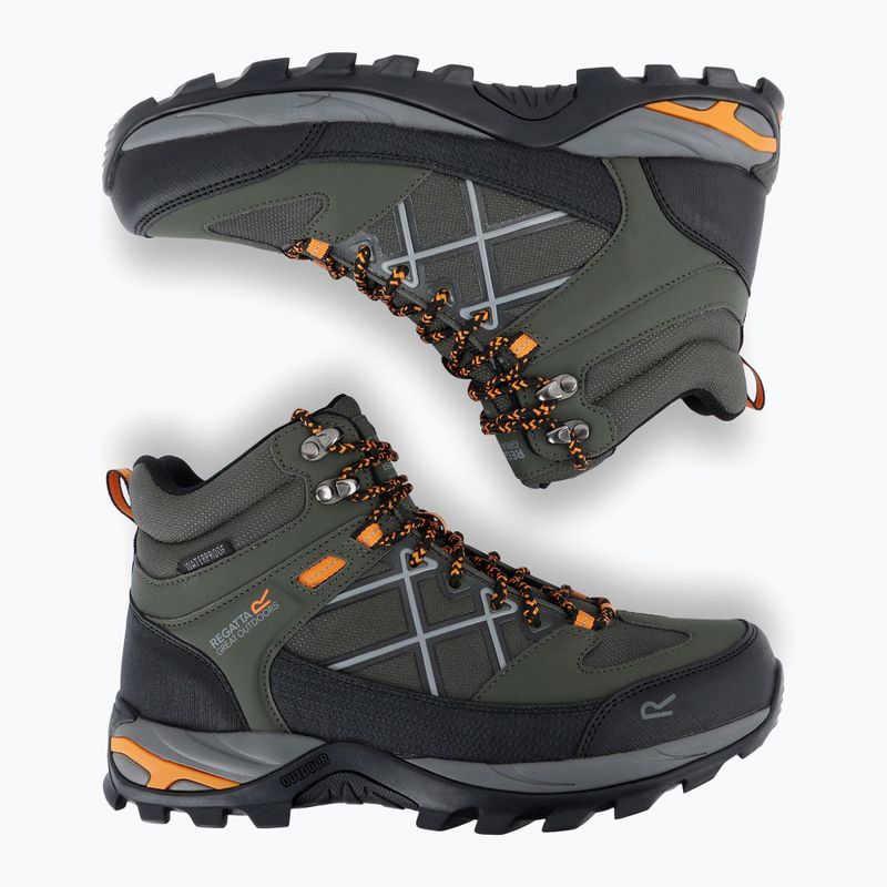 Încălțăminte de trekking pentru bărbați REGATTA Samaris III dark khaki/fox 12