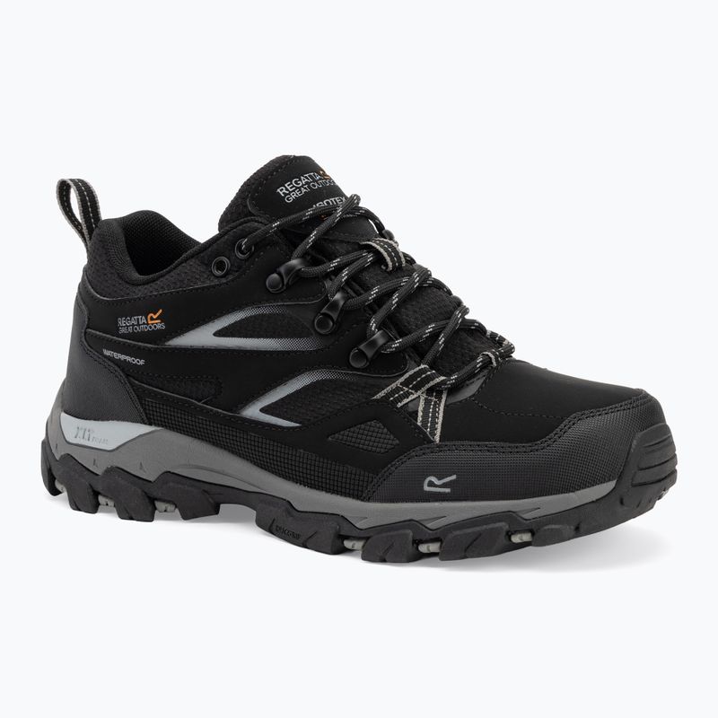 Încălțăminte de trekking pentru bărbați REGATTA Holcombe III Low black/granite