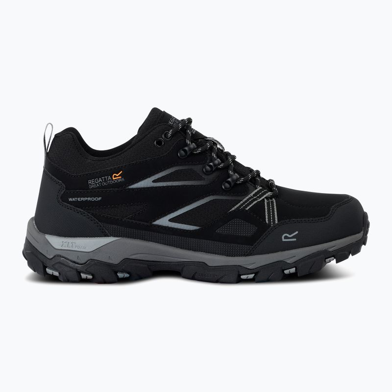 Încălțăminte de trekking pentru bărbați REGATTA Holcombe III Low black/granite 8