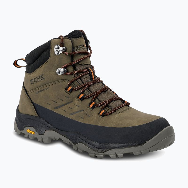 Ghete de trekking pentru bărbați REGATTA Blake olive night/pumpkin spice