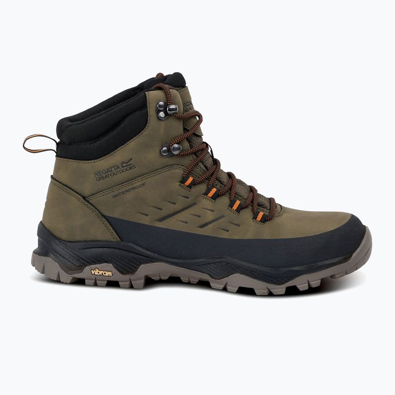 Ghete de trekking pentru bărbați REGATTA Blake olive night/pumpkin spice 2