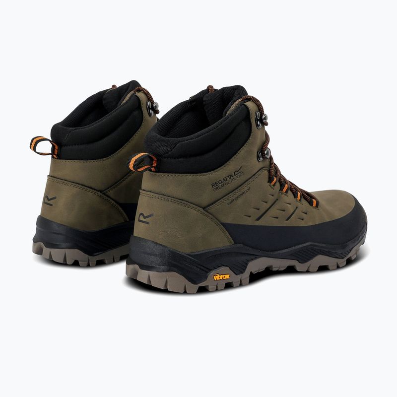 Încălțăminte de trekking pentru bărbați REGATTA Blake olive night/pumpkin spice 11