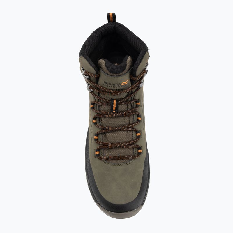 Încălțăminte de trekking pentru bărbați REGATTA Blake olive night/pumpkin spice 5
