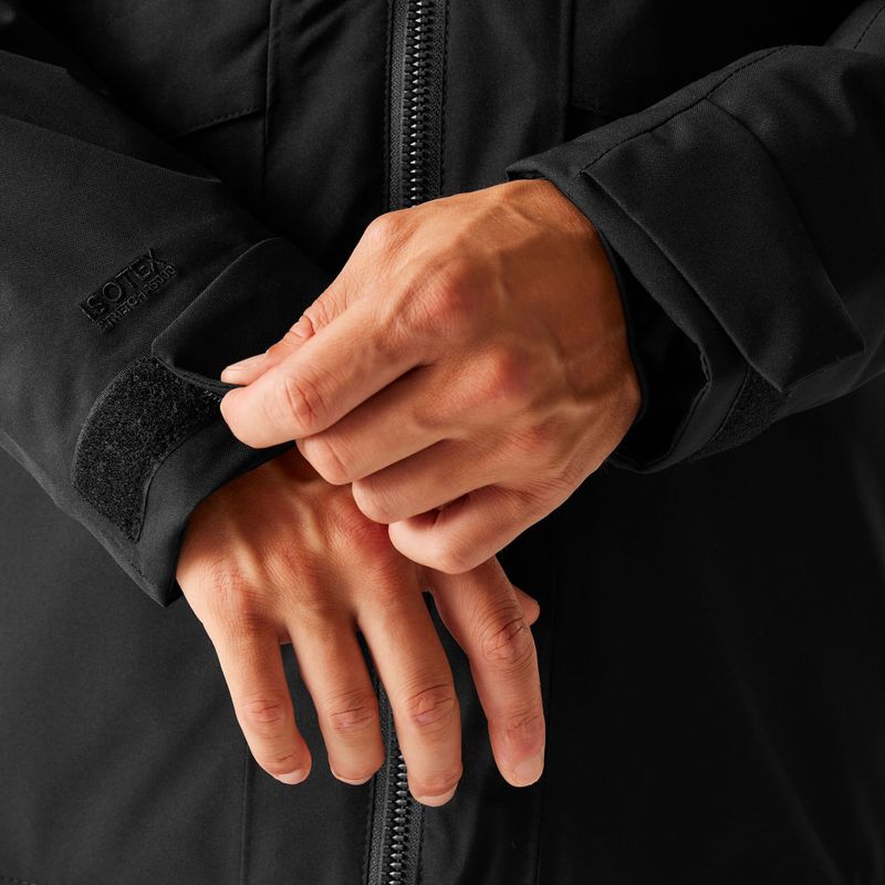 Geacă de ploaie pentru bărbați Regatta Balaton black/pumpkin spice 8