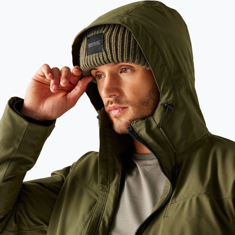 Geacă de ploaie pentru bărbați Regatta Balaton olive night/black 4