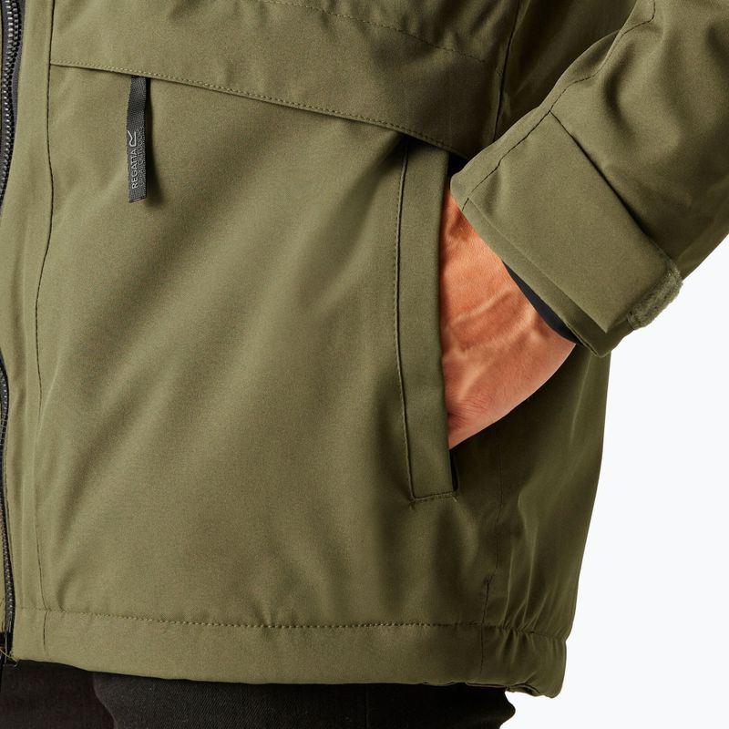 Geacă de ploaie pentru bărbați Regatta Balaton olive night/black 7