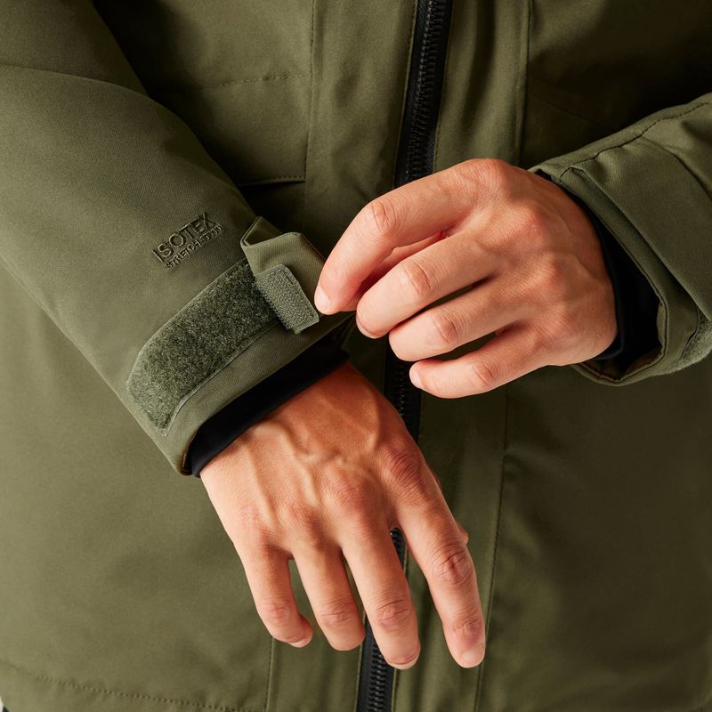 Geacă de ploaie pentru bărbați Regatta Balaton olive night/black 8