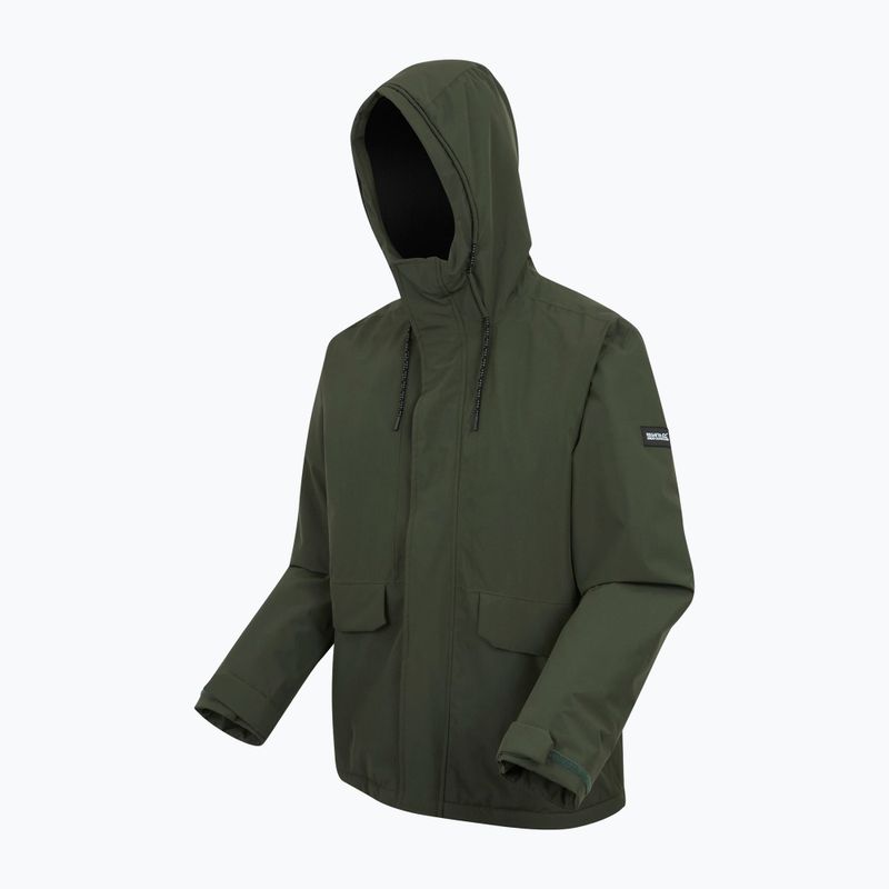 Geacă de ploaie pentru bărbați REGATTA Sterlings dark khaki/black 11