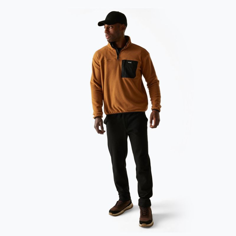 Bluză fleece pentru bărbați REGATTA Frankie Half Zip brown 2