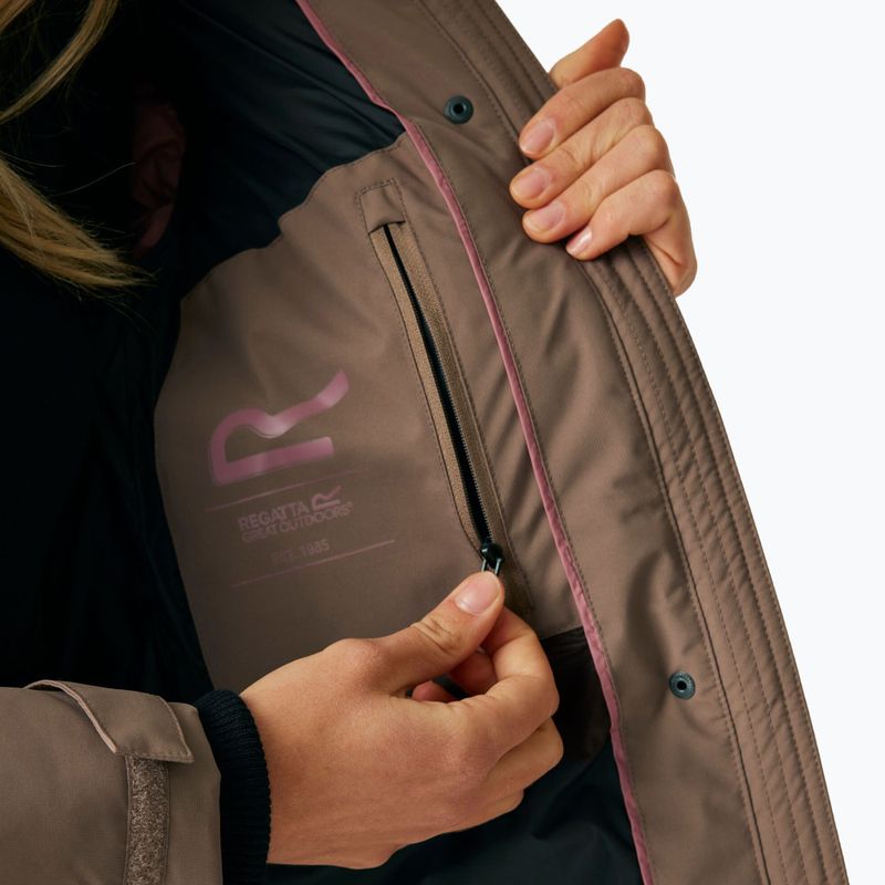 Palton izolat pentru femei REGATTA Eryn mocha/black 9