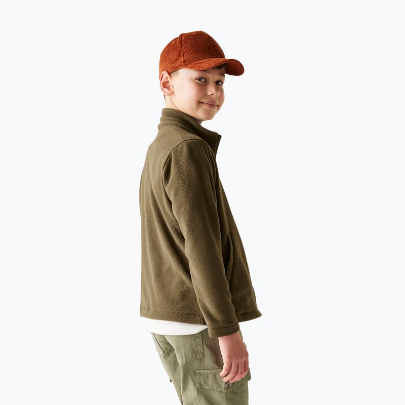 Bluză fleece pentru copii Regatta King II olive night 7