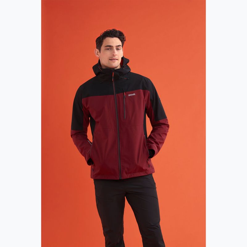 Geacă 3în1 pentru bărbați REGATTA Wentwood dark maroon/black 15