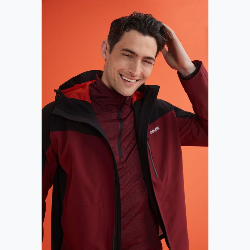 Geacă 3în1 pentru bărbați REGATTA Wentwood dark maroon/black 17
