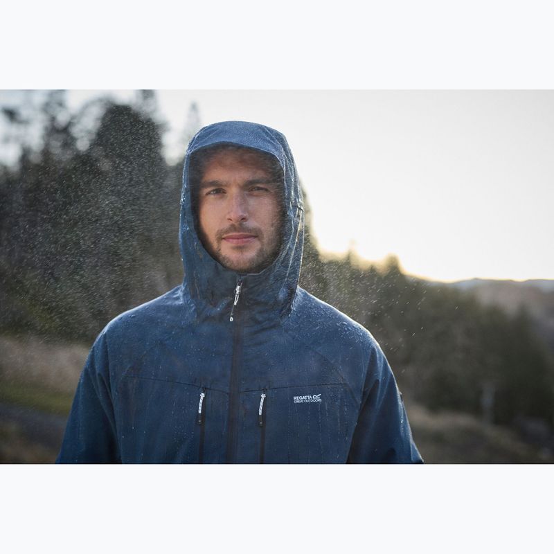 Geacă de ploaie pentru bărbați REGATTA Highton Stretch Padded moonlight denim/navy 13