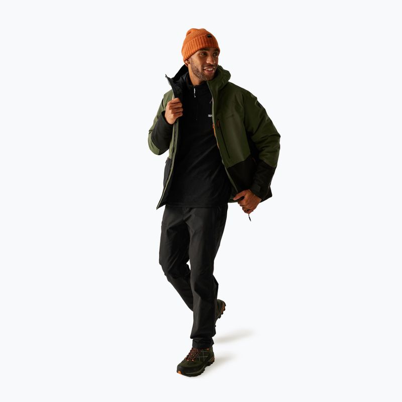 Geacă de ploaie pentru bărbați REGATTA Highton Stretch Padded olive night/black 2