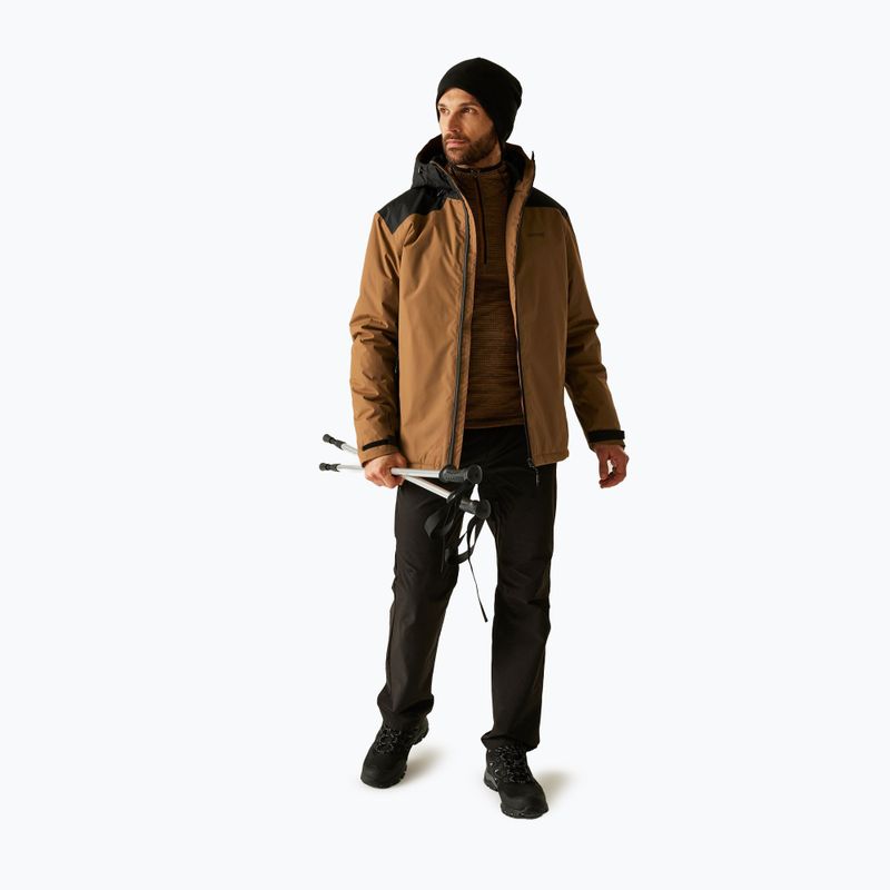 Geacă de ploaie pentru bărbați REGATTA Thornridge nut brown/black 2
