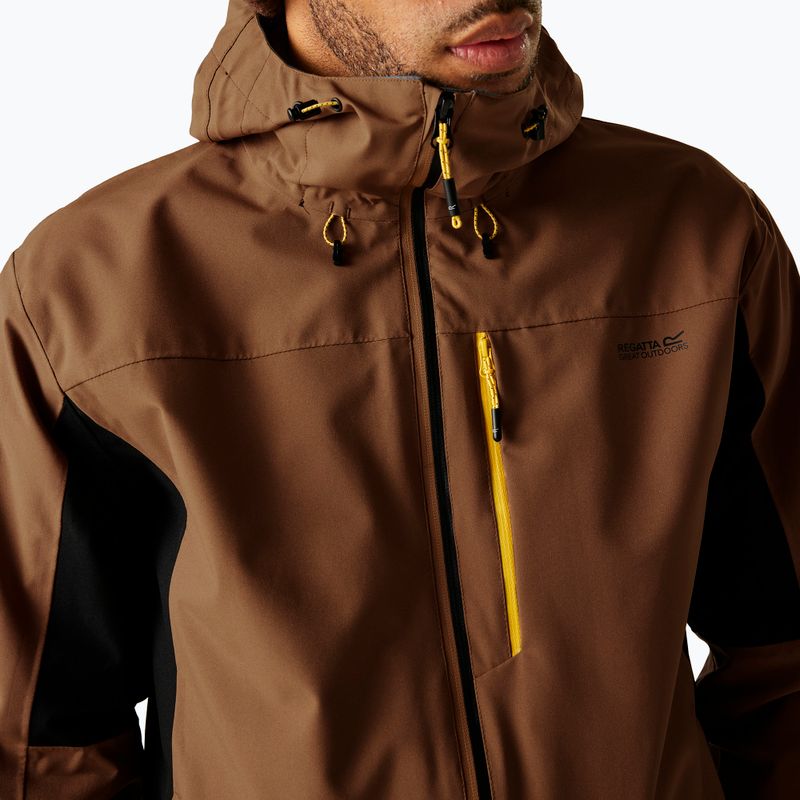 Geacă softshell pentru bărbați REGATTA Birchdale II nut brown/black 5