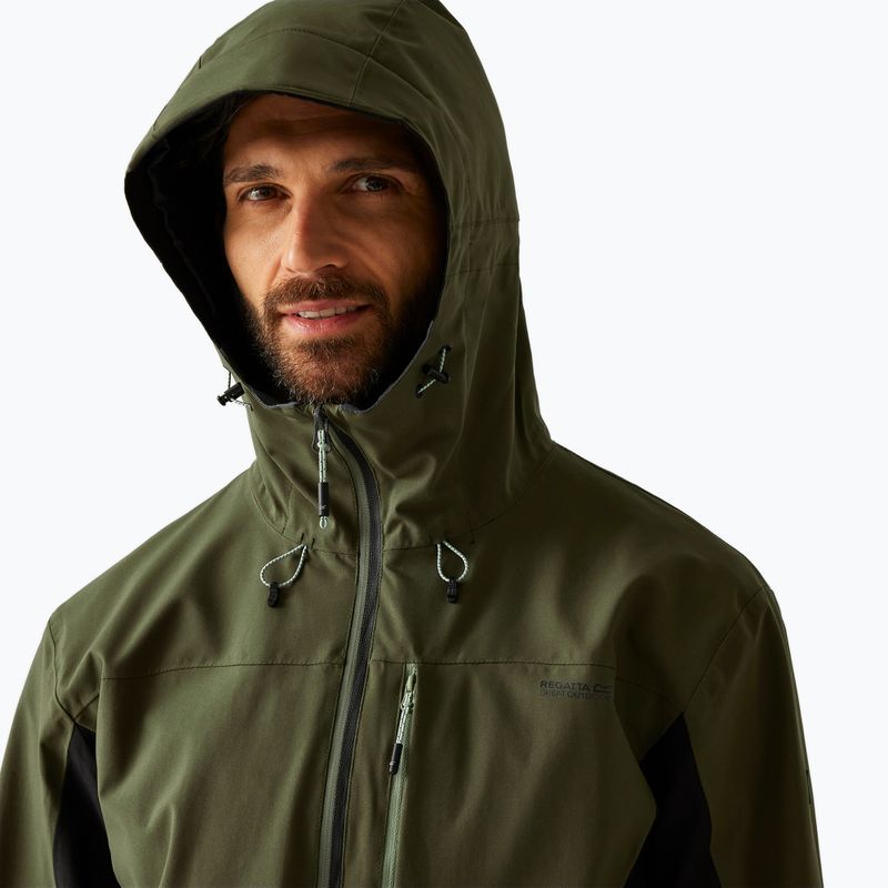 Geacă softshell pentru bărbați REGATTA Birchdale II olive night/black 5