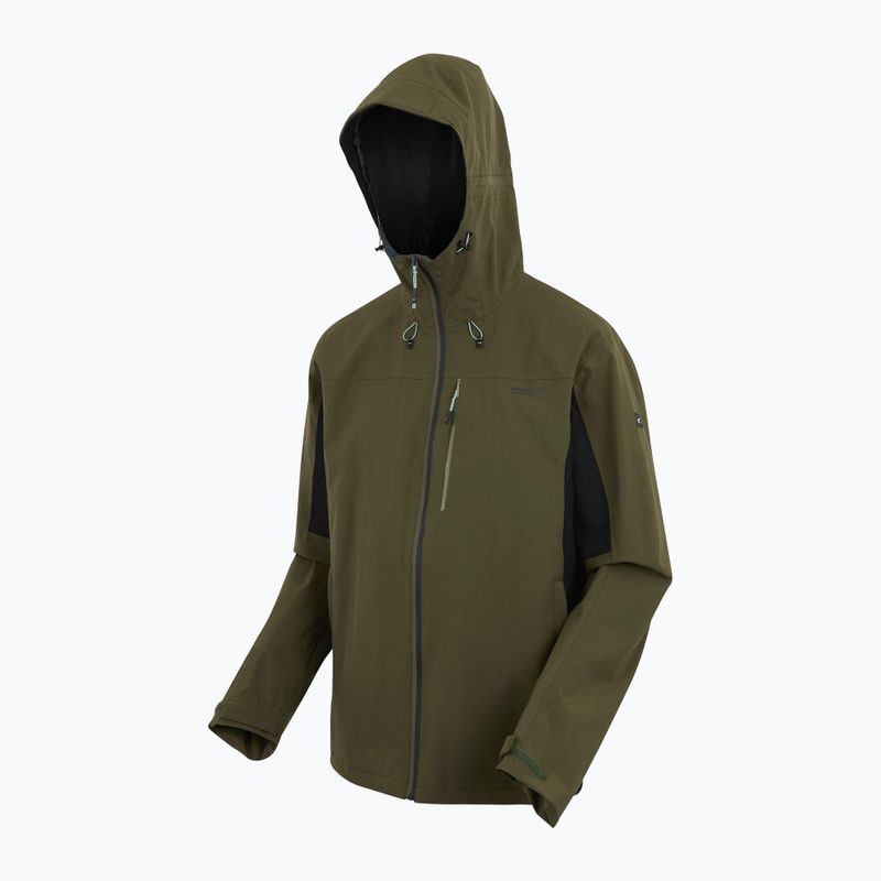 Geacă softshell pentru bărbați REGATTA Birchdale II olive night/black 12
