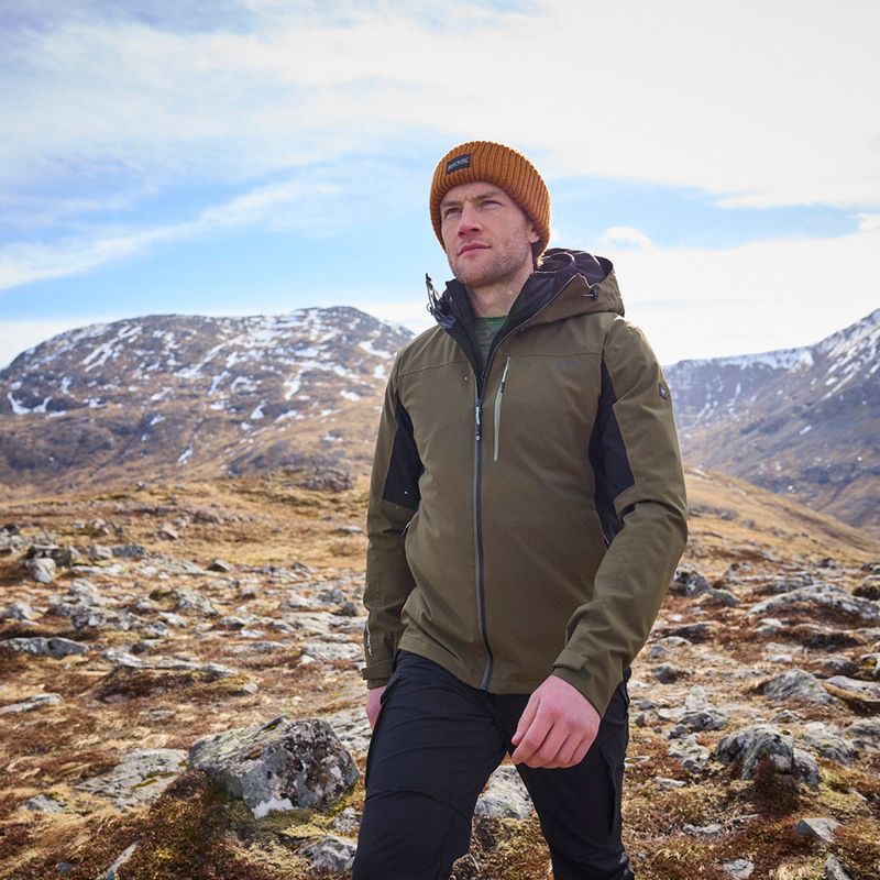 Geacă softshell pentru bărbați REGATTA Birchdale II olive night/black 13