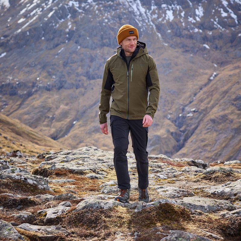 Geacă softshell pentru bărbați REGATTA Birchdale II olive night/black 14