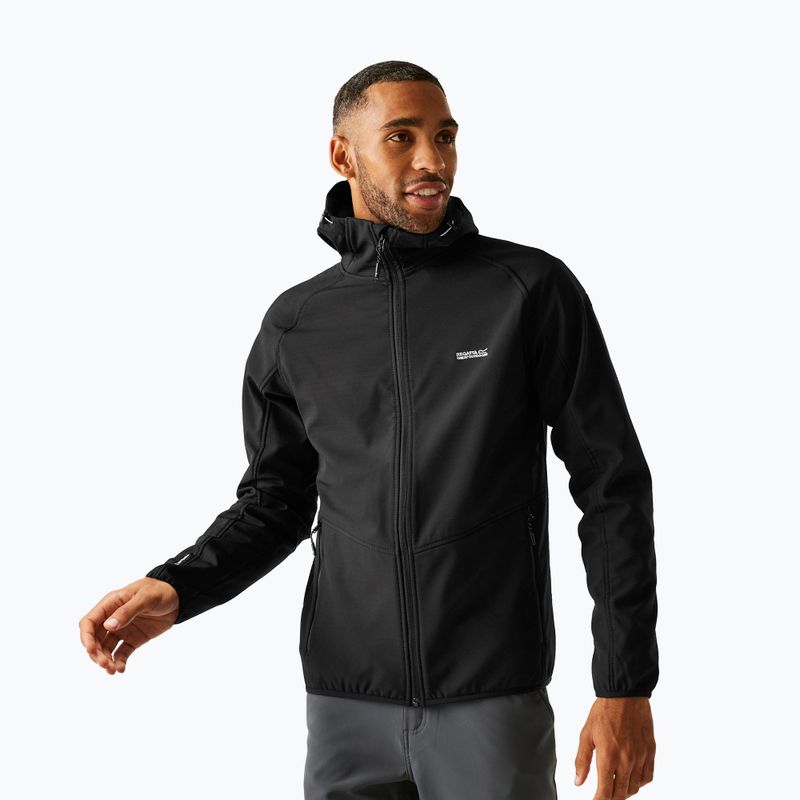 Geacă softshell pentru bărbați REGATTA Arec III black/black