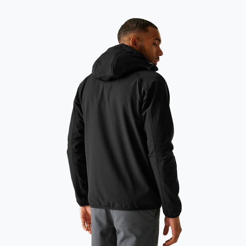 Geacă softshell pentru bărbați REGATTA Arec III black/black 3