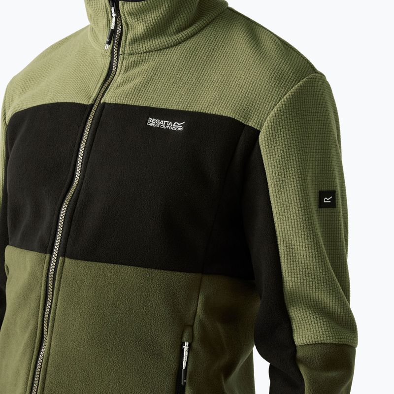 Bluză fleece pentru bărbați REGATTA Ormont oil green/black/olive night 4