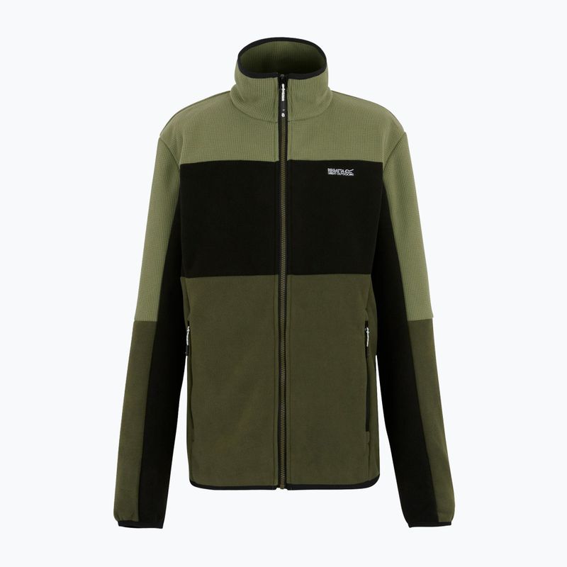 Bluză fleece pentru bărbați REGATTA Ormont oil green/black/olive night 5