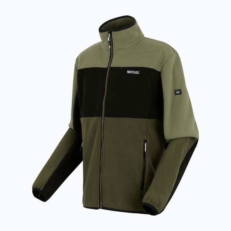 Bluză fleece pentru bărbați REGATTA Ormont oil green/black/olive night 7