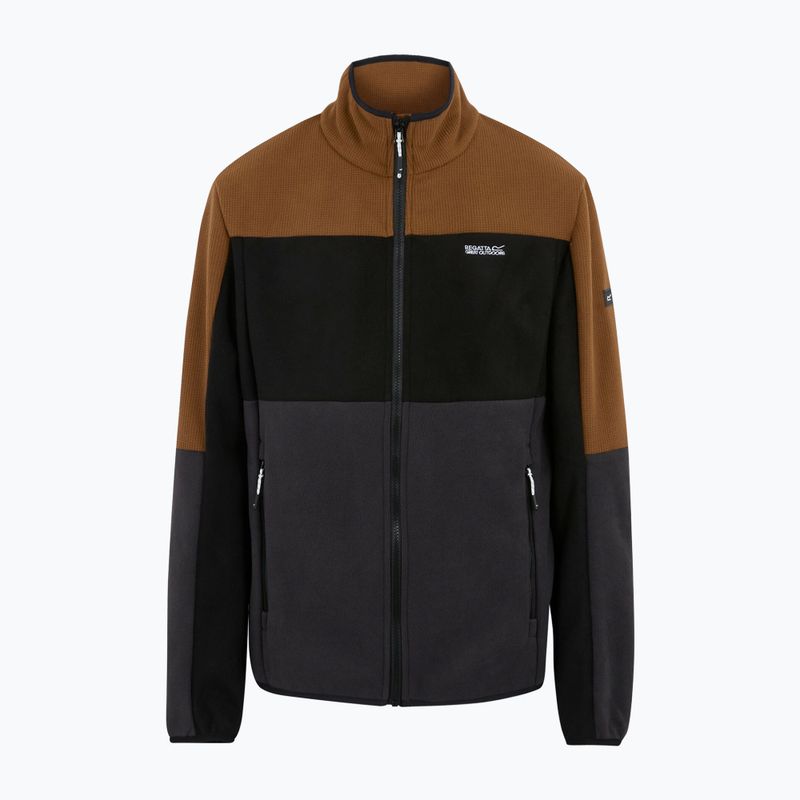 Bluză fleece pentru bărbați REGATTA Ormont nut brown/black/ash 5