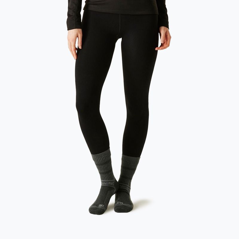 Colanți termoactivi pentru femei Regatta Thermal Stretch black