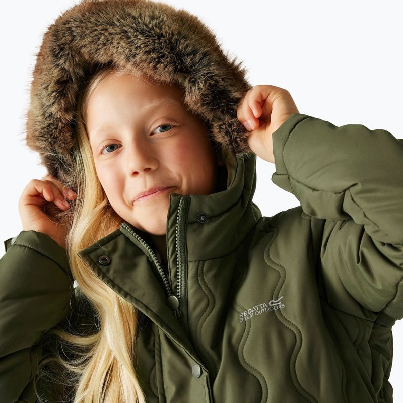 Palton izolat pentru copii Regatta Fabrizia II olive night 7