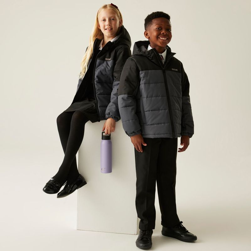 Geacă izolată pentru copii REGATTA Lofthouse black/sealgr 12