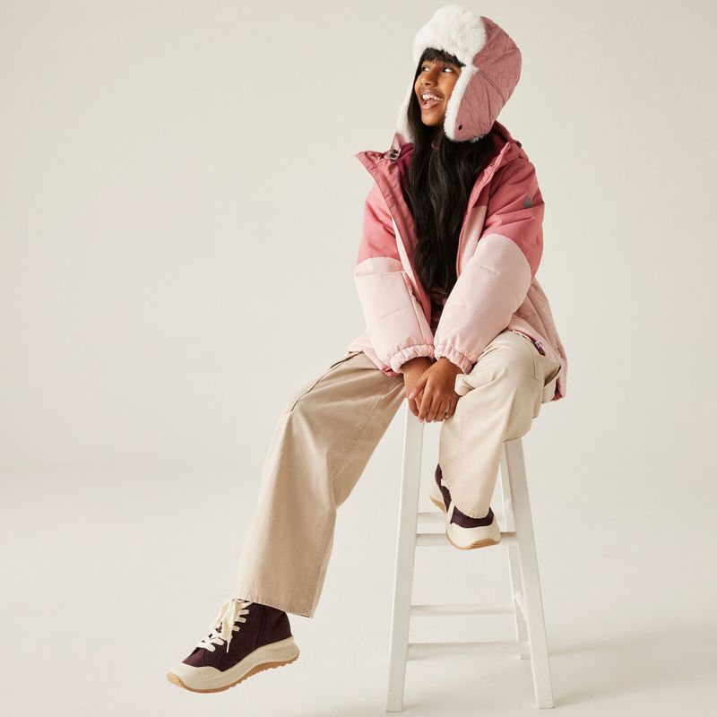 Geacă izolată pentru copii REGATTA Lofthouse dusty rose/lotus pink 9