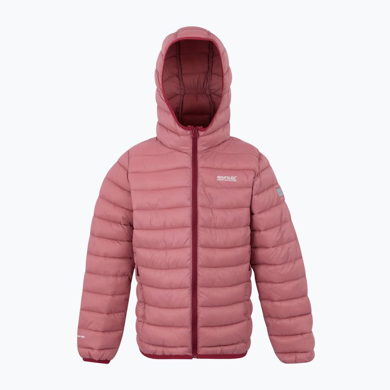 Geacă pentru copii REGATTA Hooded Marizion dusty rose/dark pimiento