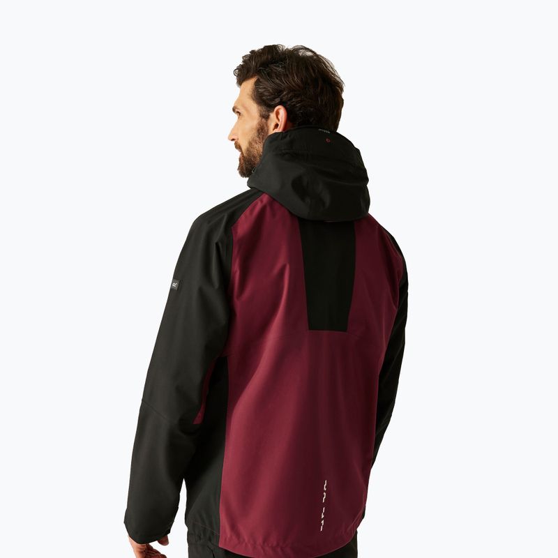 Geacă 3în1 pentru bărbați REGATTA Sacramento dark maroon/black 3