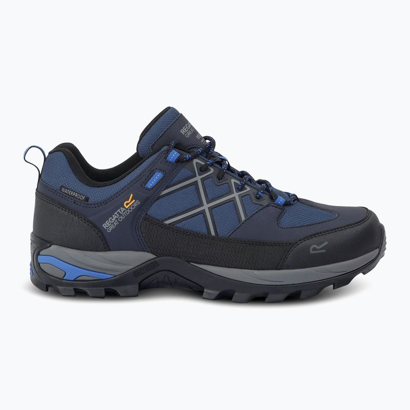 Bocanci de trekking pentru bărbați REGATTA Samaris III Low navy/snorkel blue 2