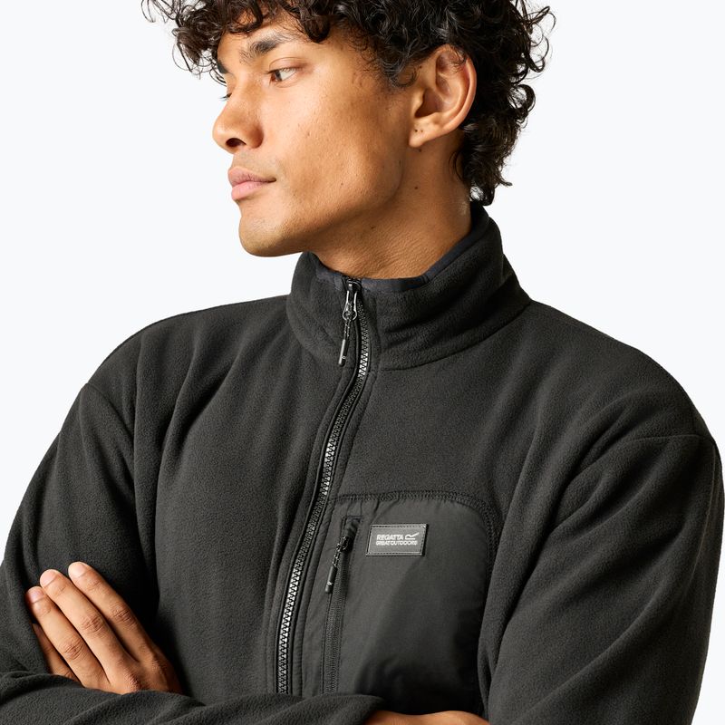 Bluză fleece pentru bărbați REGATTA  Frankie Full Zip Fleece black/black 5
