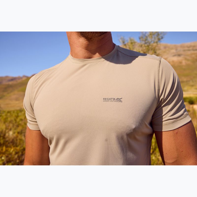 Tricou de trekking pentru bărbați REGATTA Mindoi Anti Insect abbeystone 10