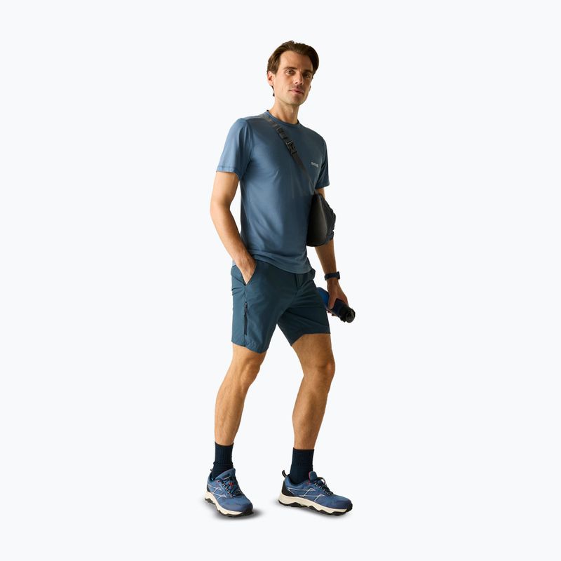 Tricou de trekking pentru bărbați REGATTA Mindoi Anti Insect china blue 2